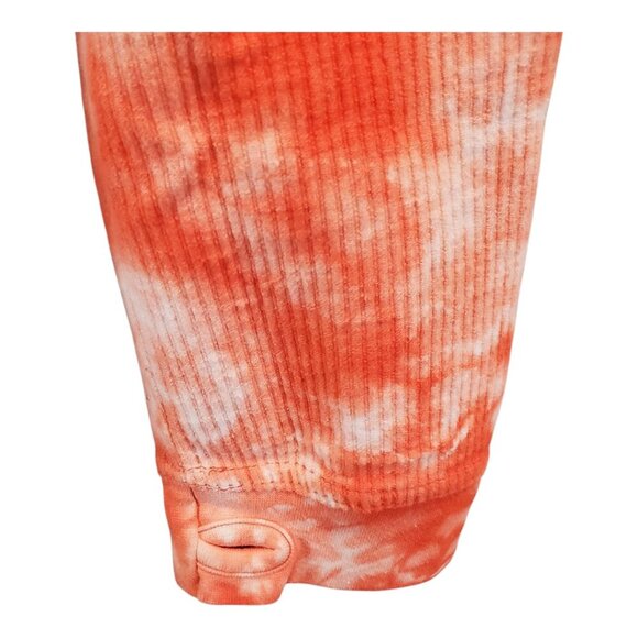 PRESSBOX SZ XL Clemson Tigers Women's Orange Tie-dye Pullover Cropped Sweatshirt - Picture 5 of 8